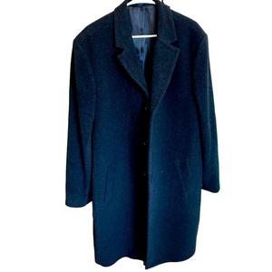 Wool & cashmere Hathaway Platinum black coat men’s